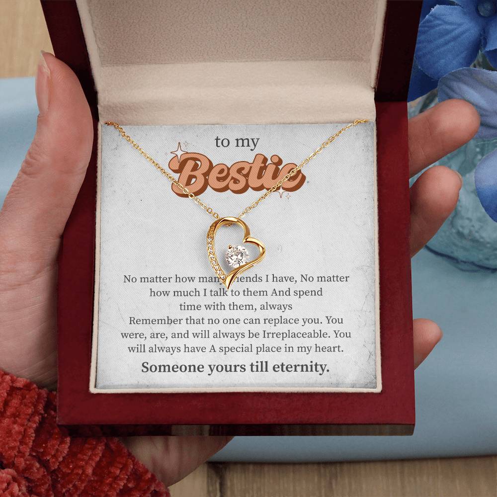 Forever Love Necklace for Bestie, Best Friends Gift