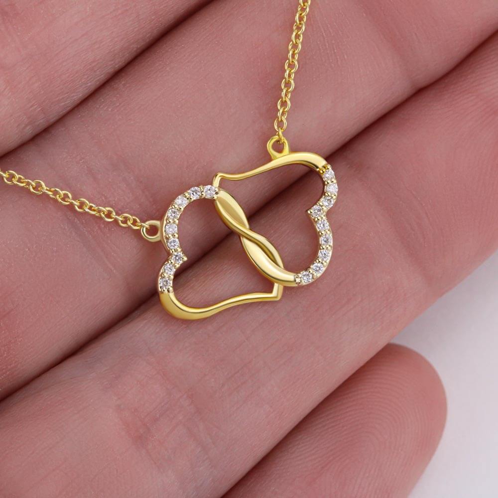 10k Solid Gold  Everlasting Love Necklace for Wife, Wife necklace gift