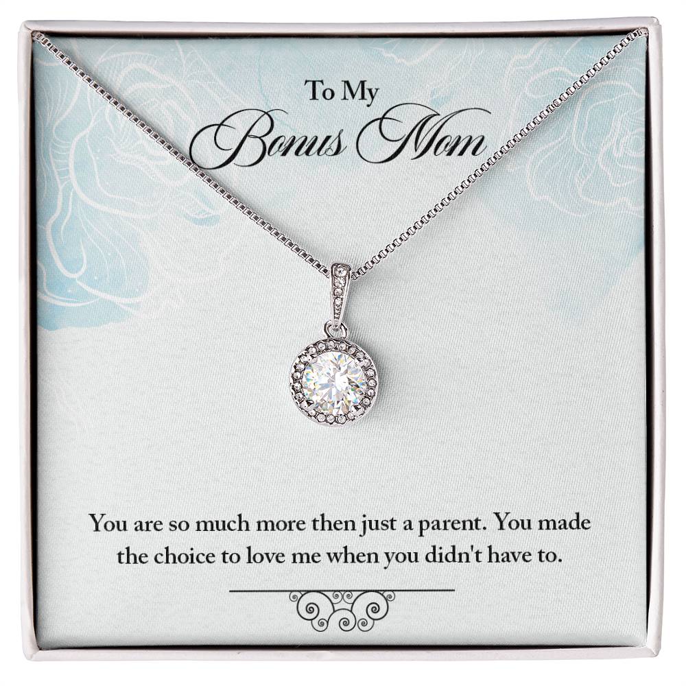 Bonus Mom Eternal Hope Necklace, Step Mom Birthday Gift