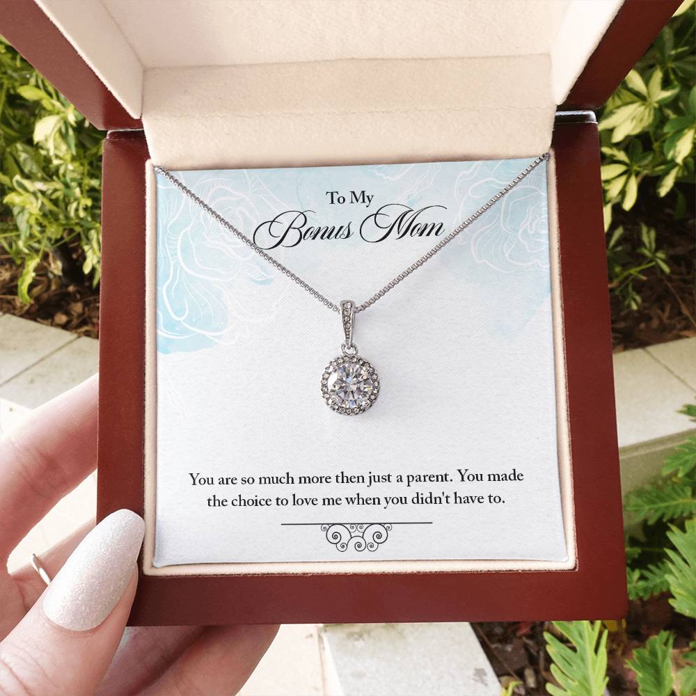 Bonus Mom Eternal Hope Necklace, Step Mom Birthday Gift