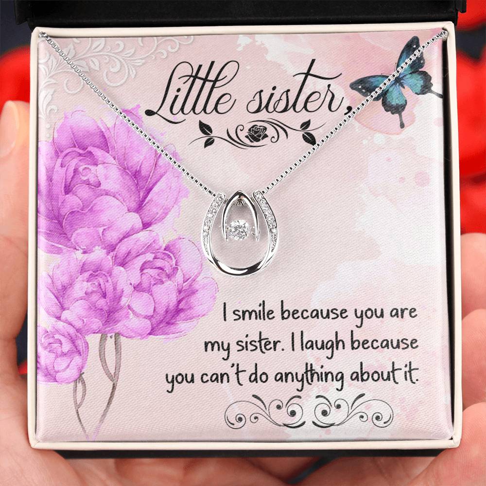 Lucky In Love Necklace for Little Sister