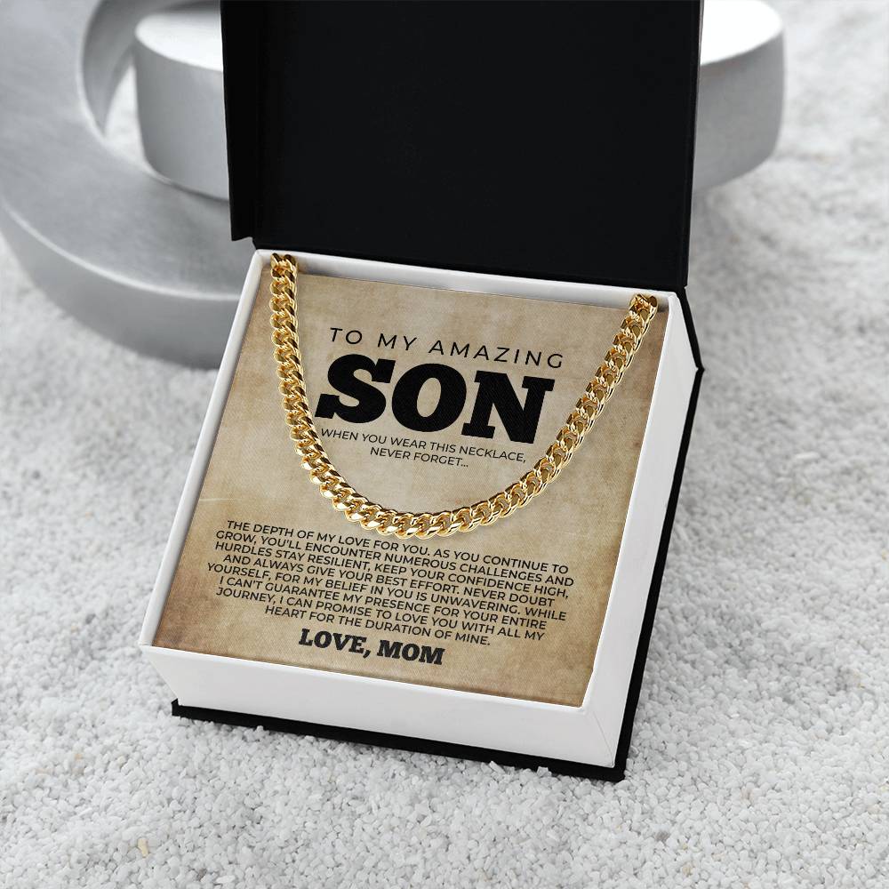 To My Son Necklace, Son Gift From Mom, Mother To Son Gift, Birthday Gift For Son