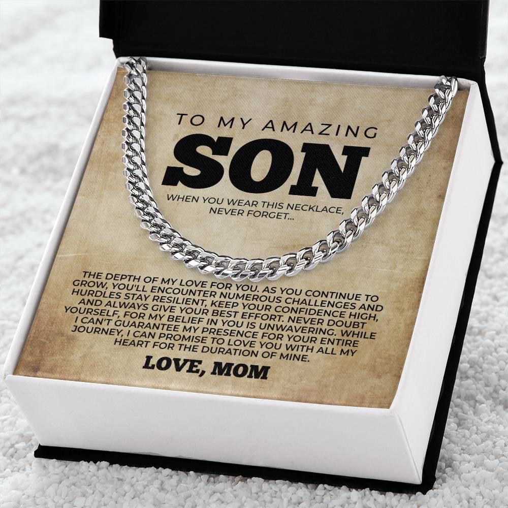 To My Son Necklace, Son Gift From Mom, Mother To Son Gift, Birthday Gift For Son