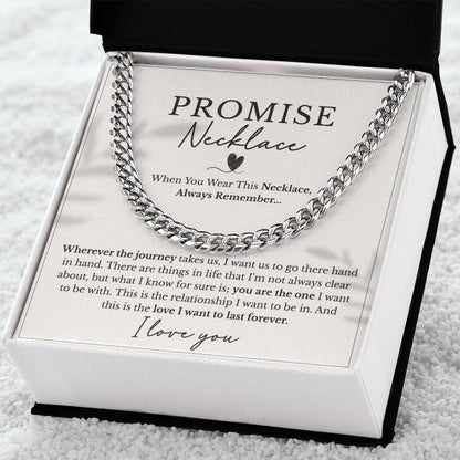 Promise Necklace For Him, Gift For Boyfriend, Guy Valentine Gift, Boyfriend Birthday Gift, Promise Gifts For Him, Boyfriend Promise Necklace 