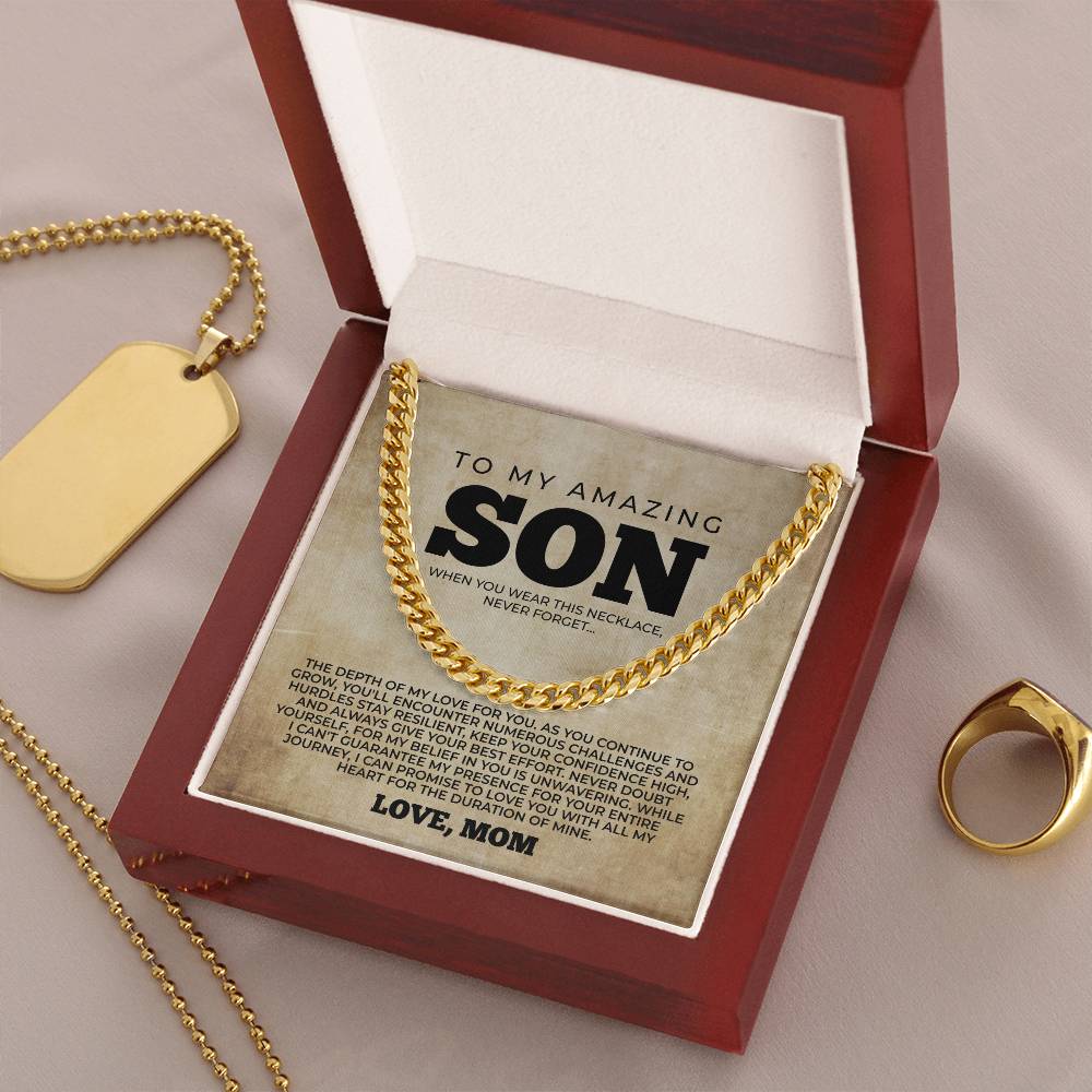 To My Son Necklace, Son Gift From Mom, Mother To Son Gift, Birthday Gift For Son