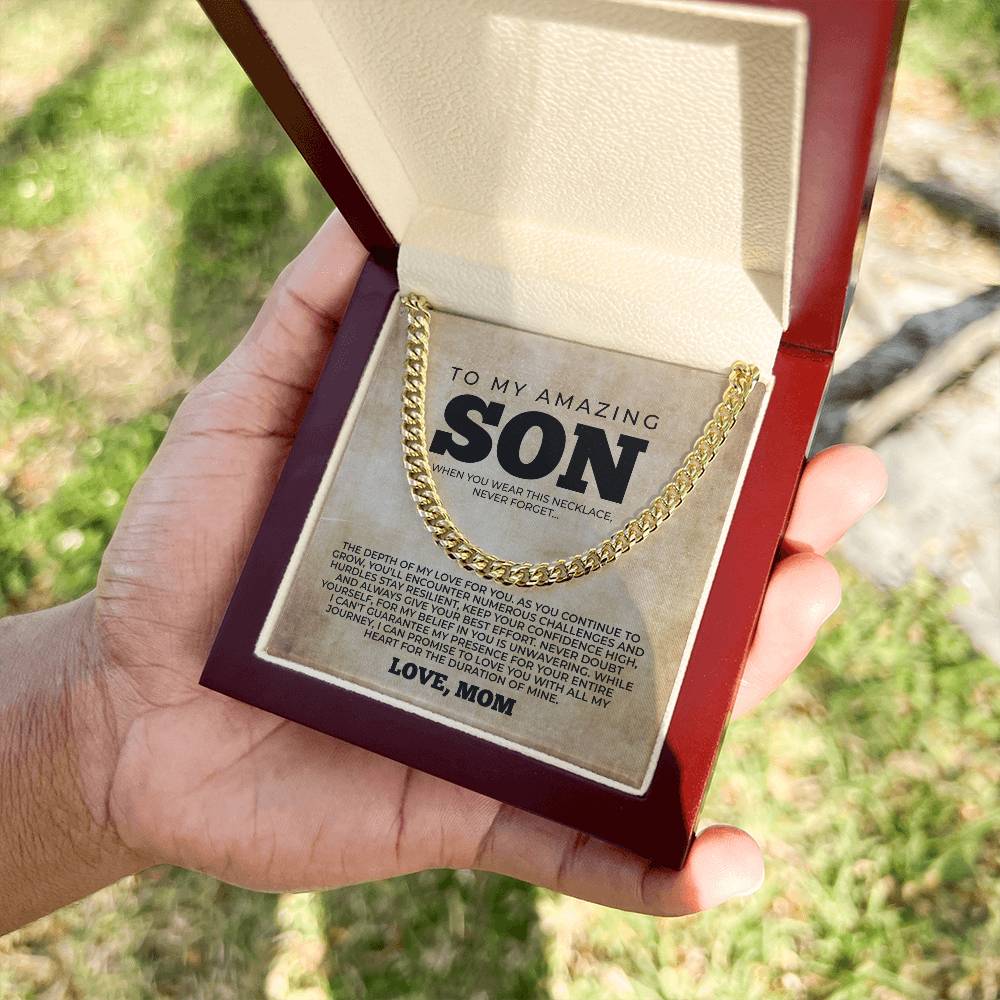 To My Son Necklace, Son Gift From Mom, Mother To Son Gift, Birthday Gift For Son