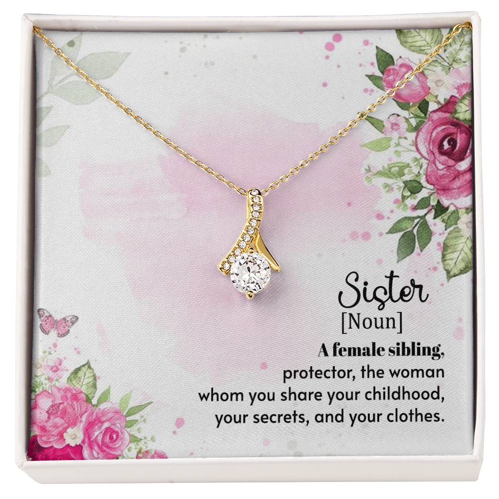Alluring Beauty Necklace for Sister, Birthday Gift for her