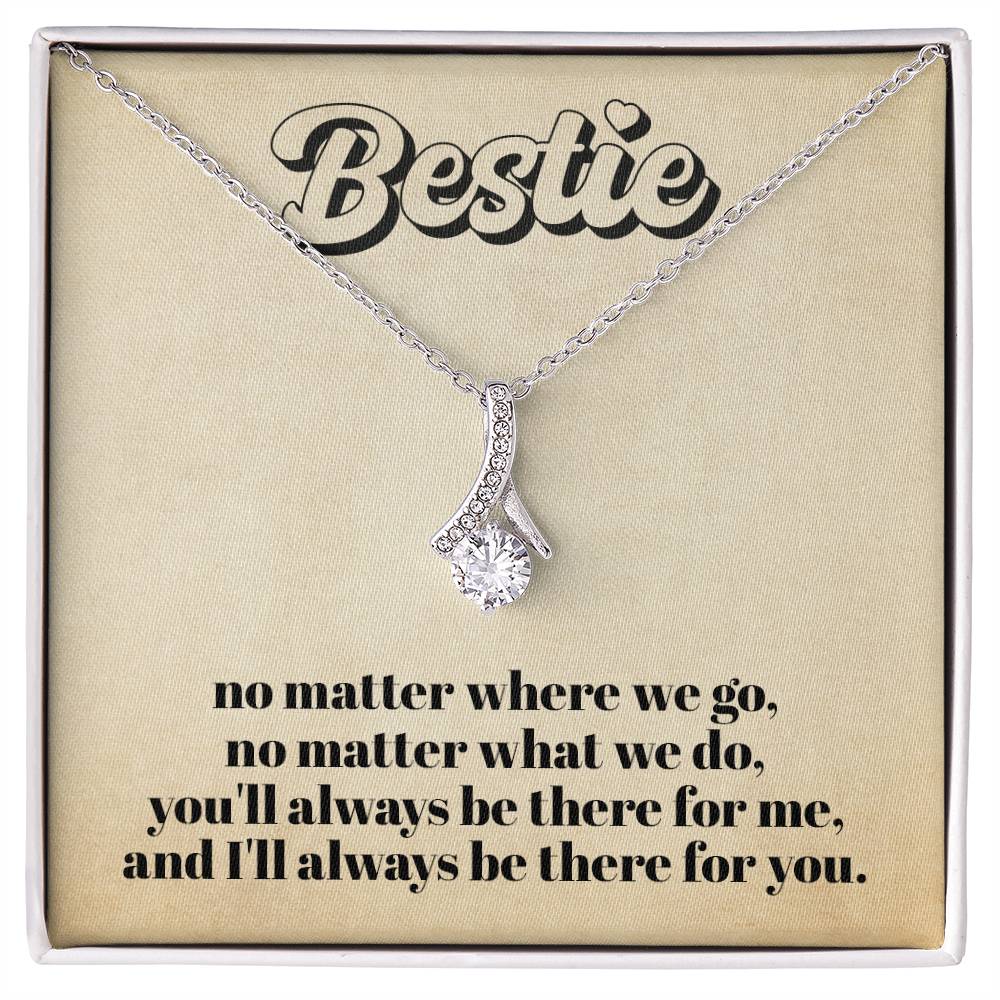 Besties Necklace For Women, Best Friend Gift