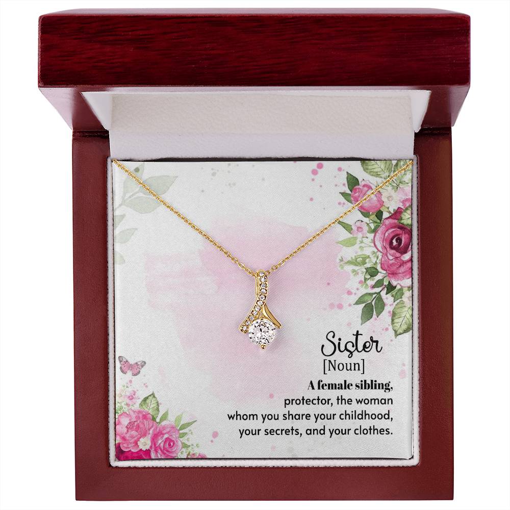 Alluring Beauty Necklace for Sister, Birthday Gift for her