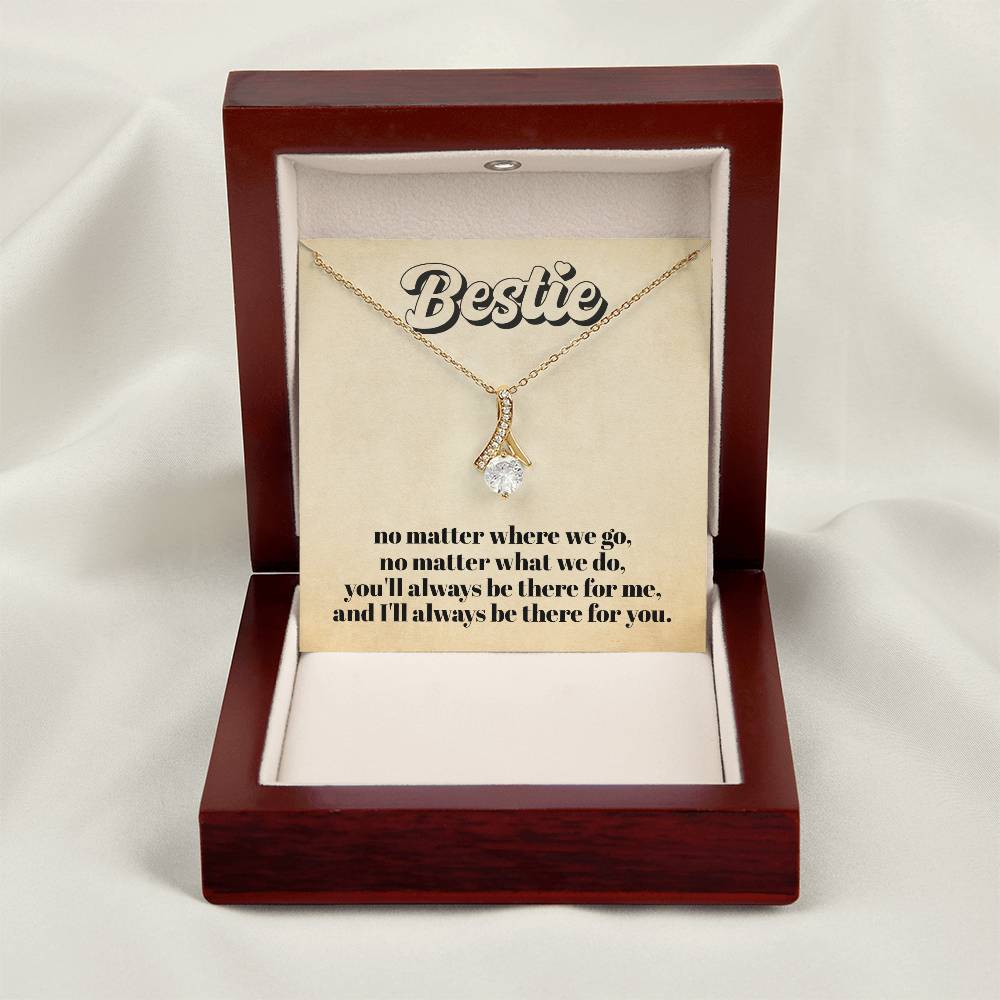 Besties Necklace For Women, Best Friend Gift