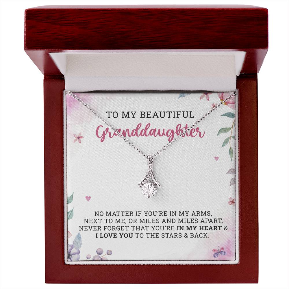 Granddaughter Alluring Beauty Necklace | Granddaughter Birthday Gift