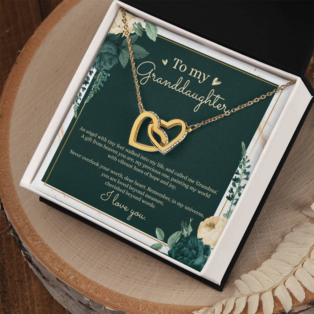 Granddaughter Necklace | Beautiful Interlocking Hearts necklace Necklace for Granddaughter