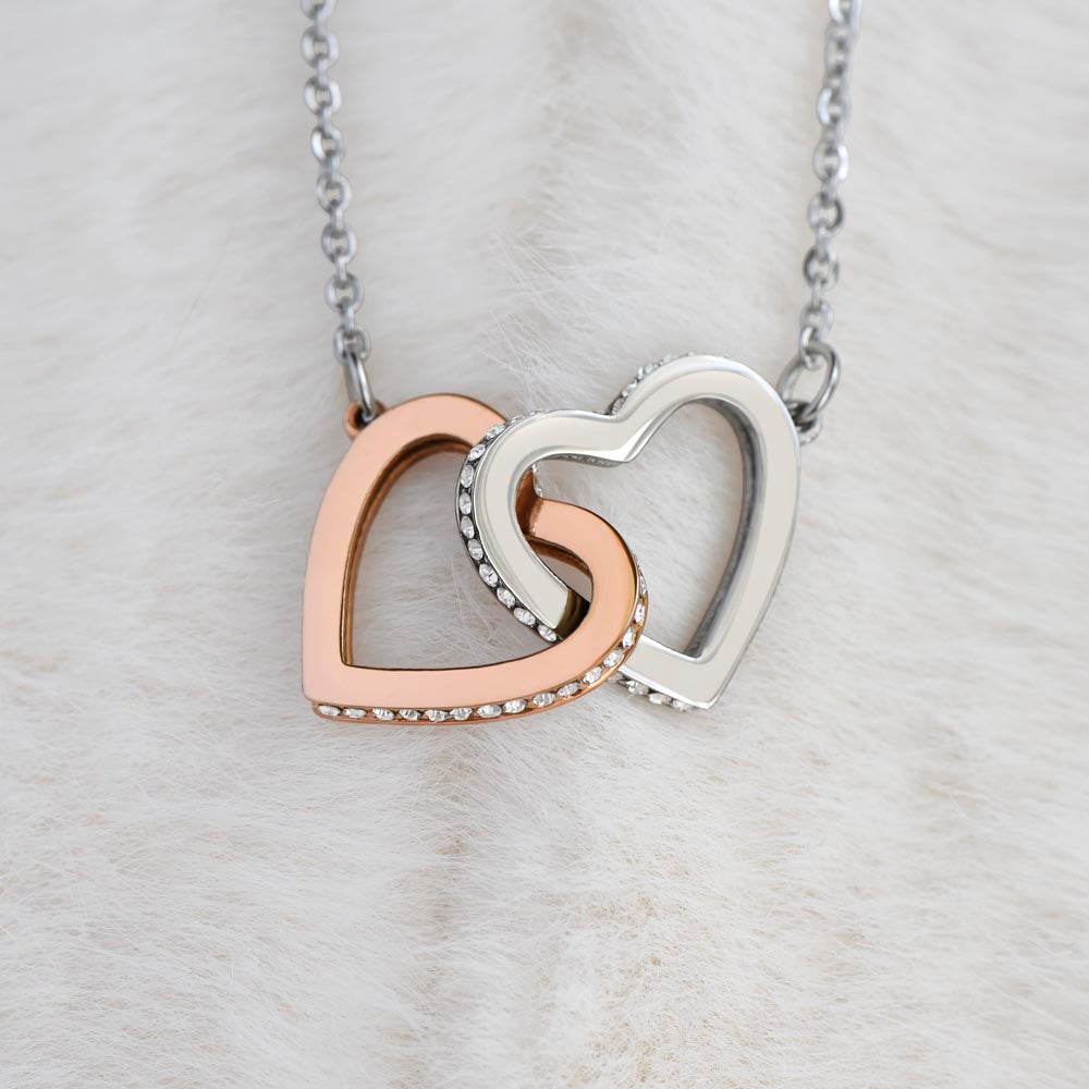 Interlocking Hearts Necklace for Sister