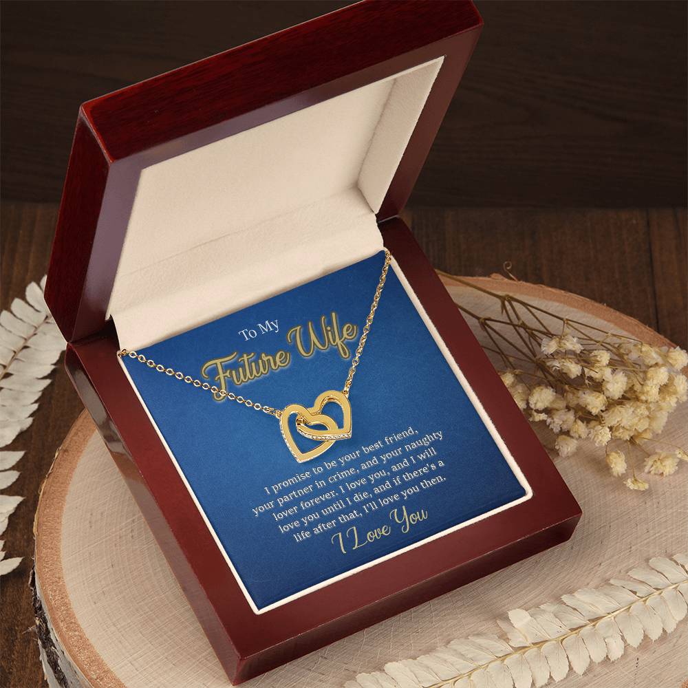 To My Future Wife Hearts Necklace For Wedding Valentine Gifts