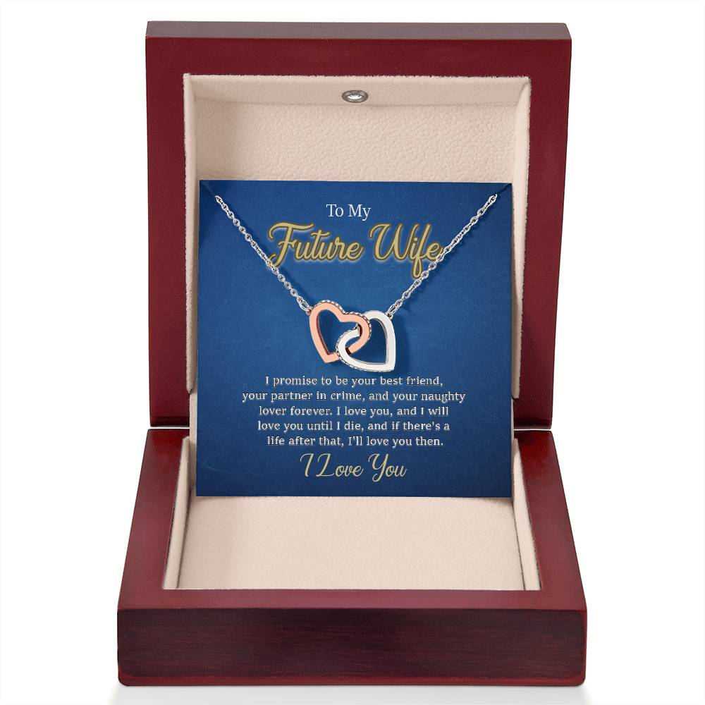 To My Future Wife Hearts Necklace For Wedding Valentine Gifts