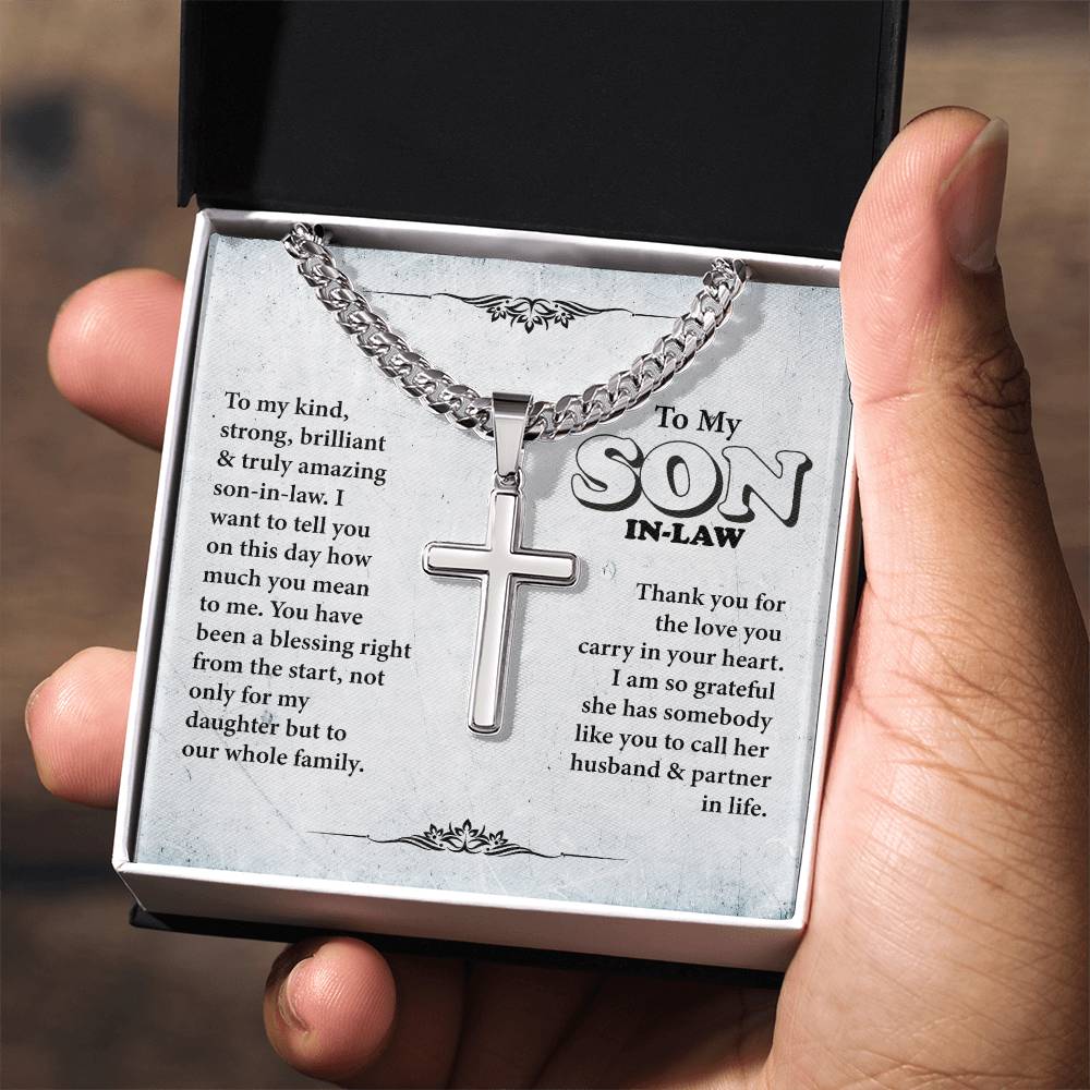 Artisan Cross Necklaces Gifts for Son in Law