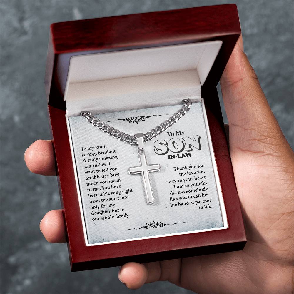 Artisan Cross Necklaces Gifts for Son in Law