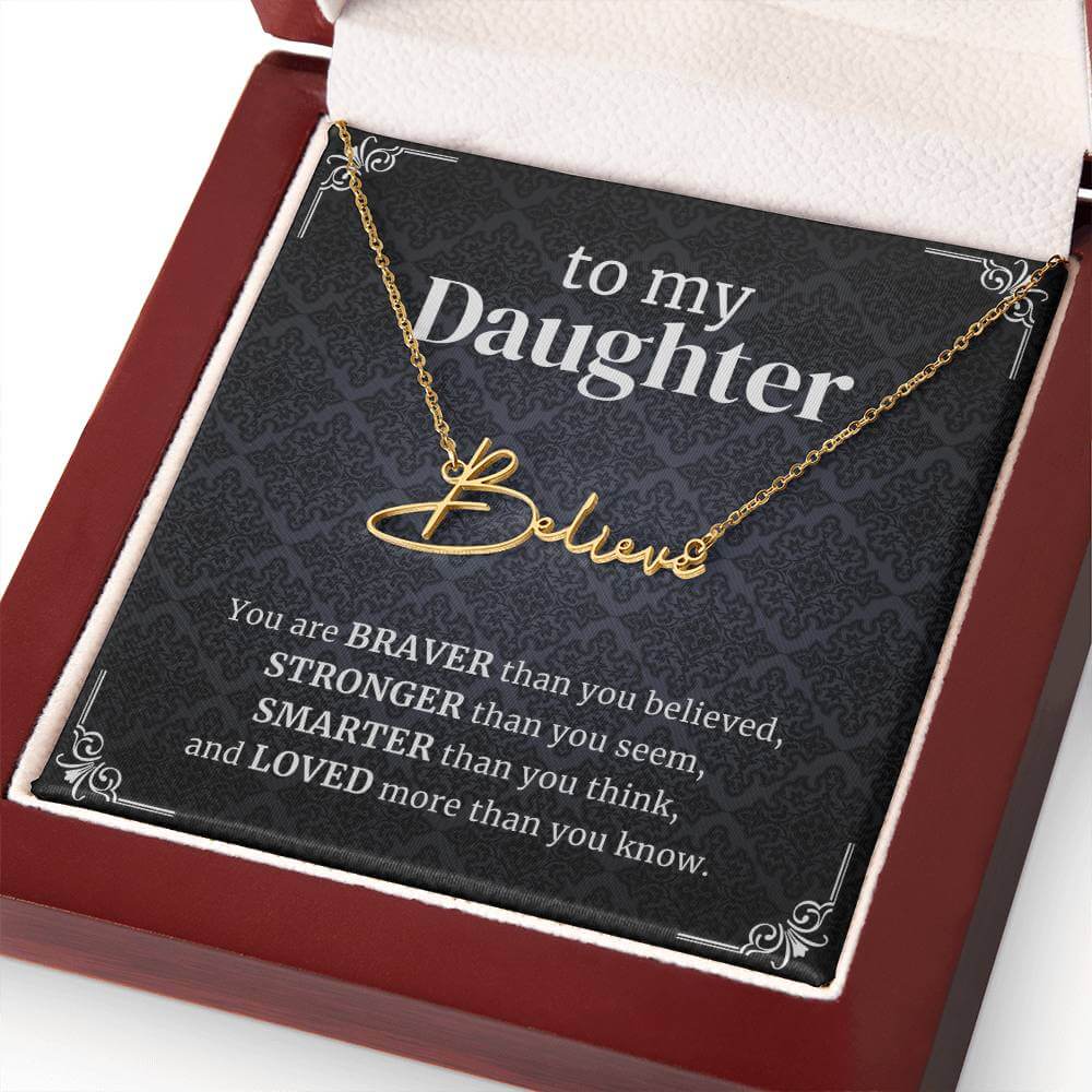 Custom Name Necklace for Daughter, Girls