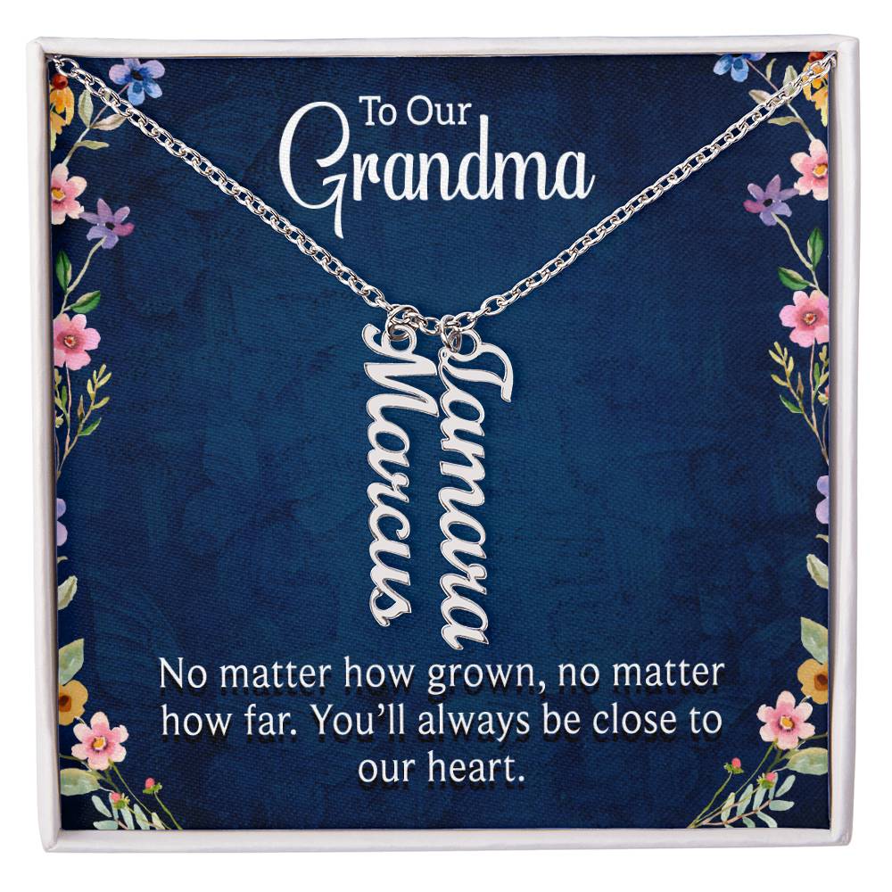 Grandma Necklace with Multi Custom Names