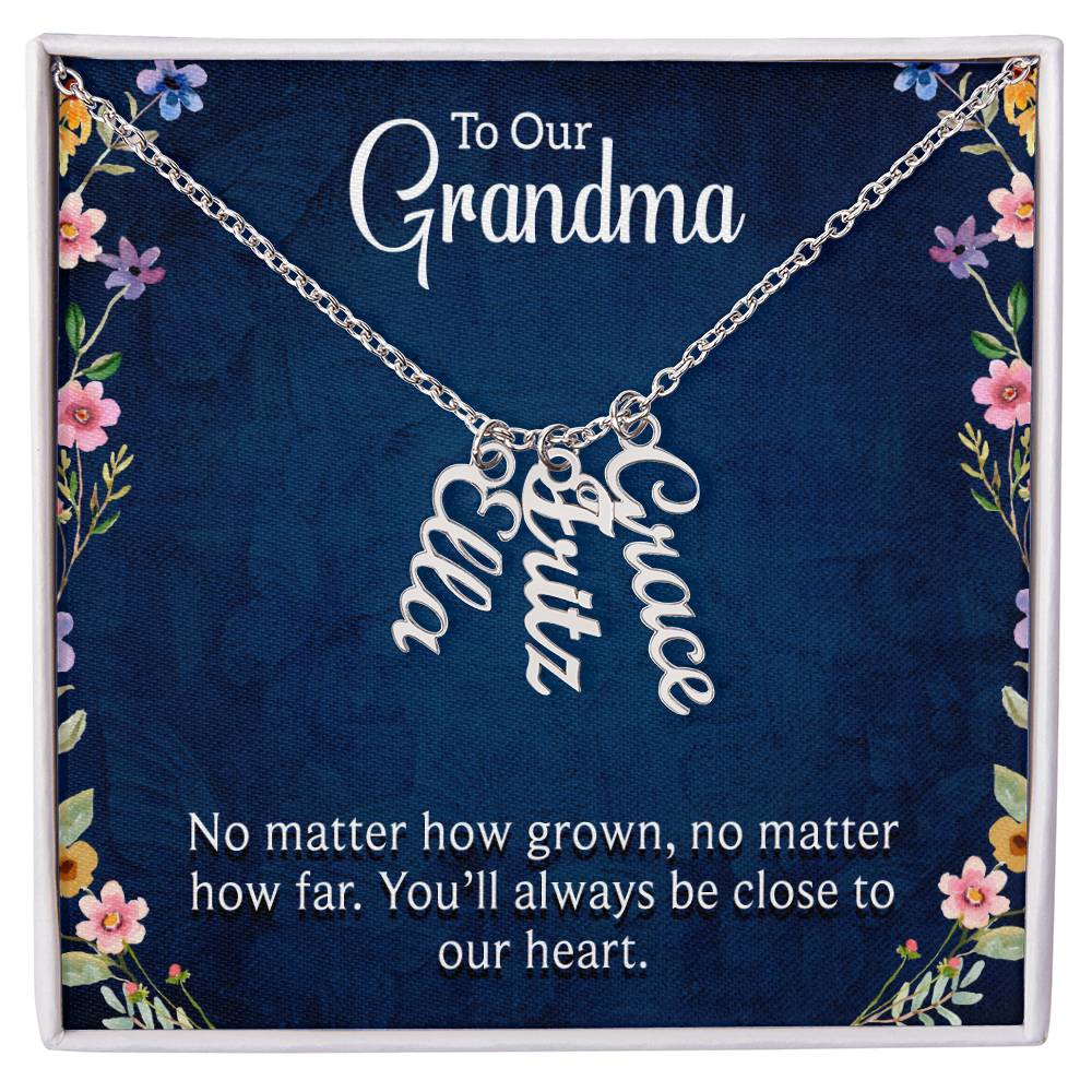 Grandma Necklace with Multi Custom Names