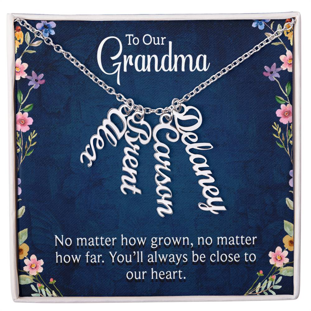 Grandma Necklace with Multi Custom Names