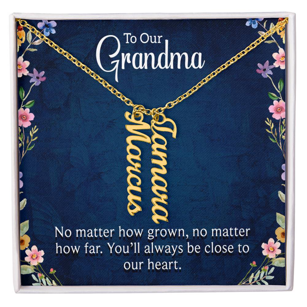 Grandma Necklace with Multi Custom Names