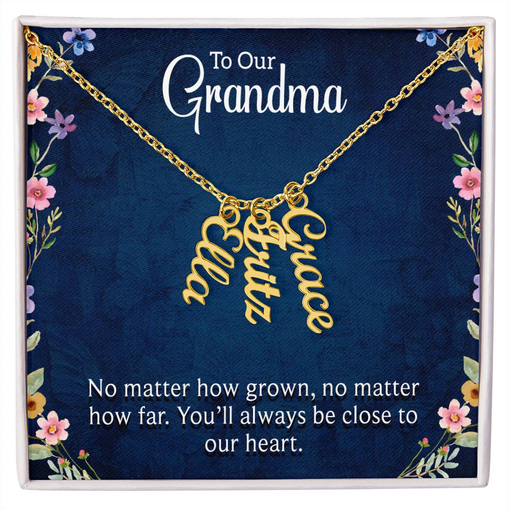 Grandma Necklace with Multi Custom Names