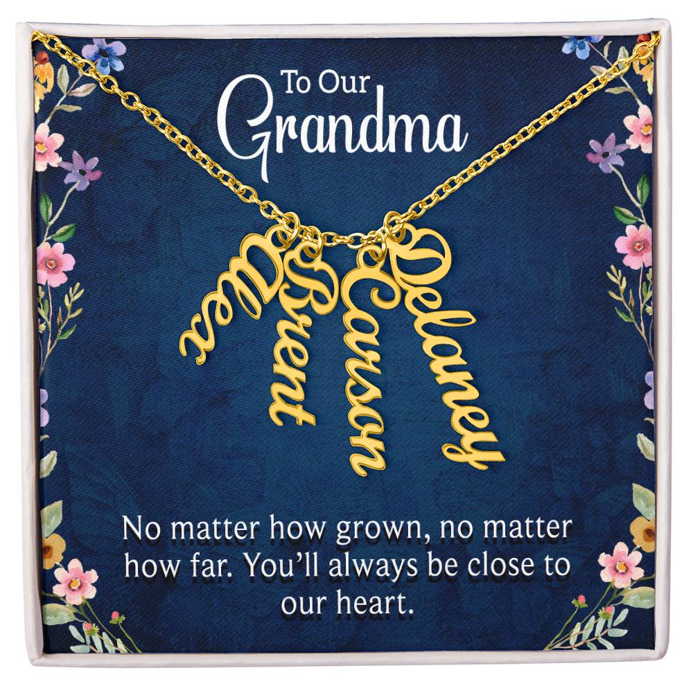 Grandma Necklace with Multi Custom Names