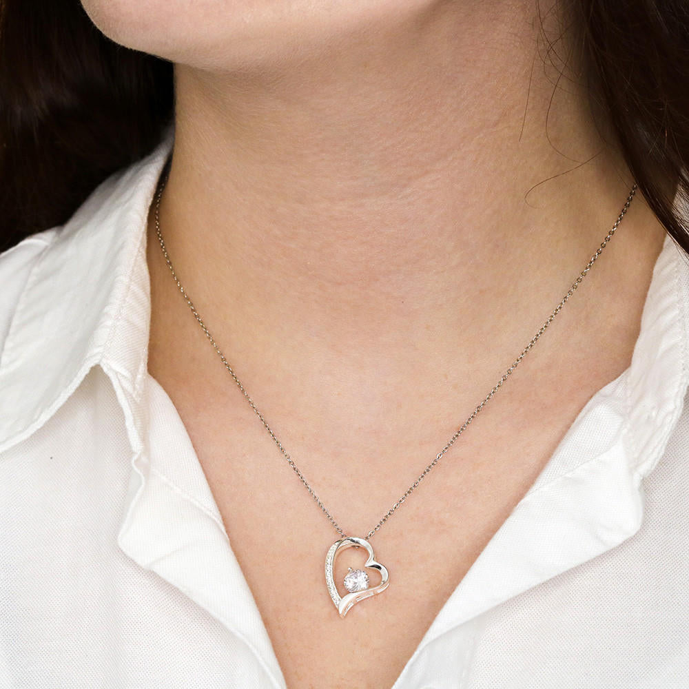 To my Daughter Forever Love Necklace From Mom