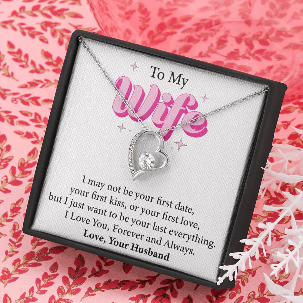 To My Wife Love Necklace, Valentine Birthday Gift
