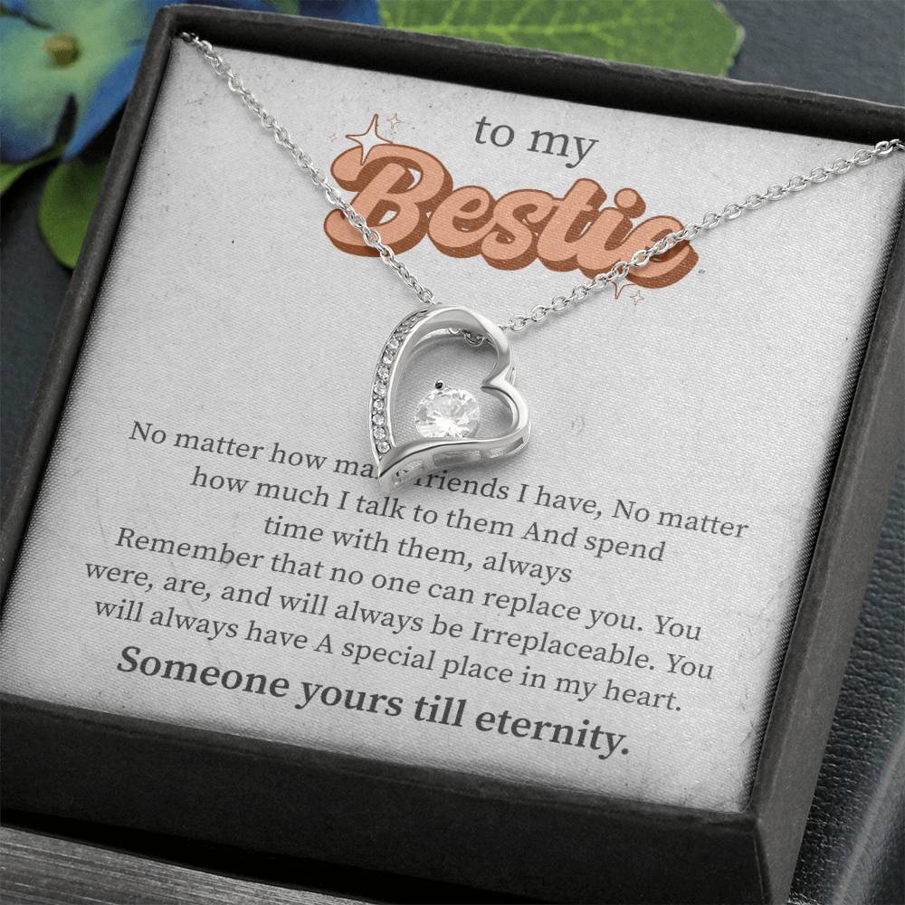 Forever Love Necklace for Bestie, Best Friends Gift