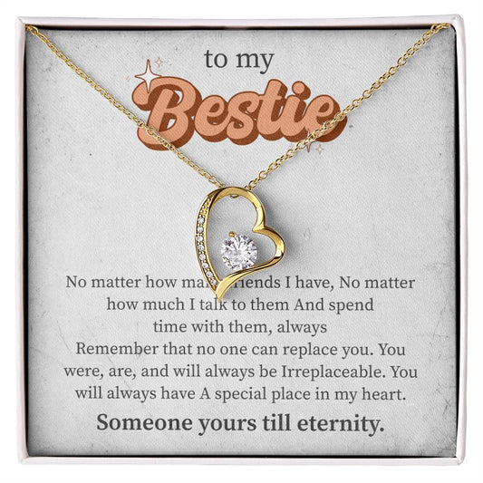 Forever Love Necklace for Bestie, Best Friends Gift