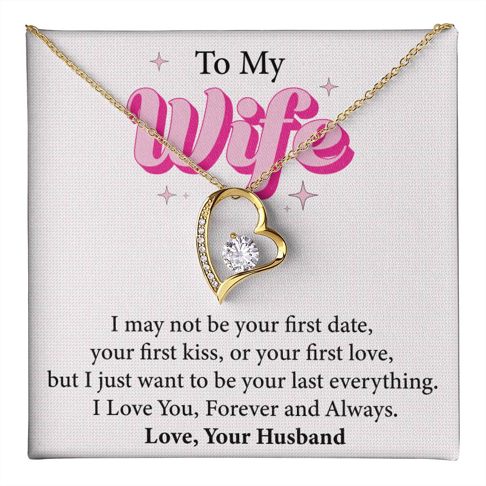 To My Wife Love Necklace, Valentine Birthday Gift